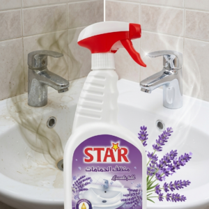 بخاخ منظف الحمامات ستار (STAR) برائحة الزهور الزرقاء – 750 مل