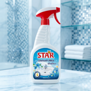 بخاخ منظف الحمامات ستار (STAR) برائحة الزهور الزرقاء – 750 مل
