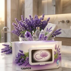 مناديل/محارم مبللة ومعطّرة للأطفال والتنظيف 120 محرمة