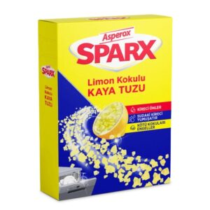 ملح غسالة الصحون الصخري سباركس برائحة الليمون من أسبروكس
